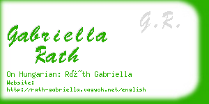 gabriella rath business card